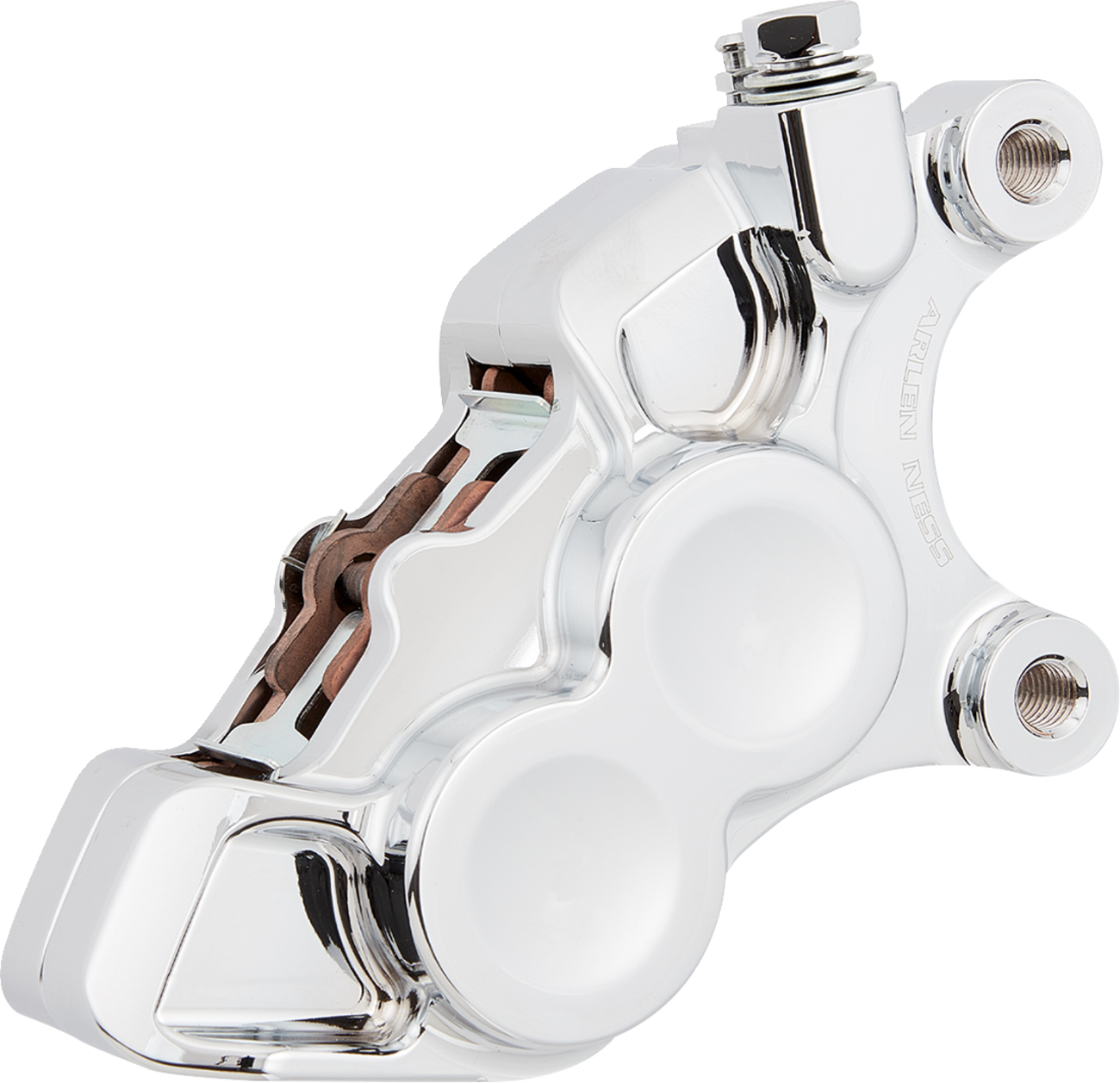 Arlen NESS 4-Piston Caliper - Front Right - 11.8" - Chrome