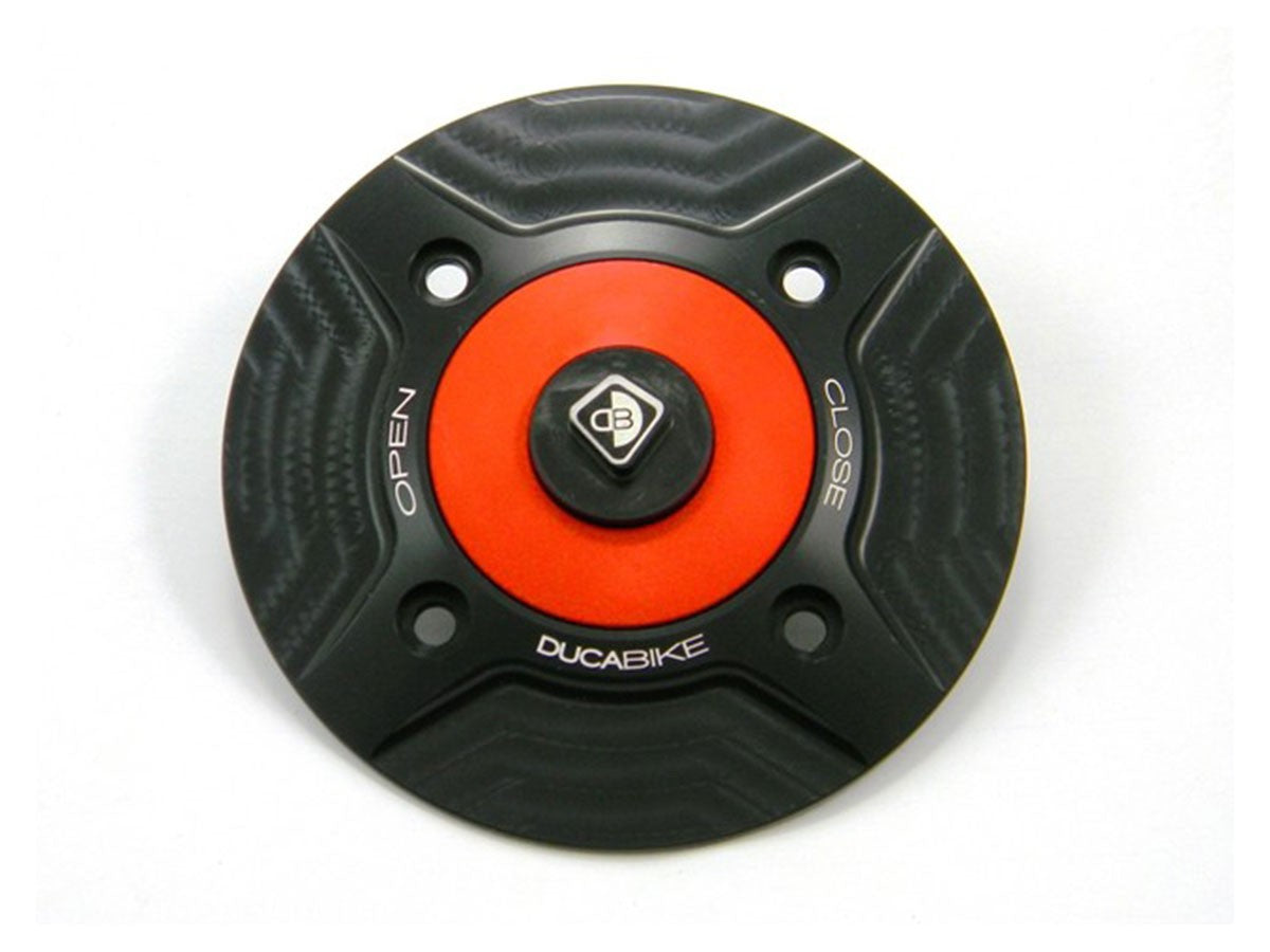 Ducabike DBK Tsb04 Fuel Tank Cap - BLACK-RED