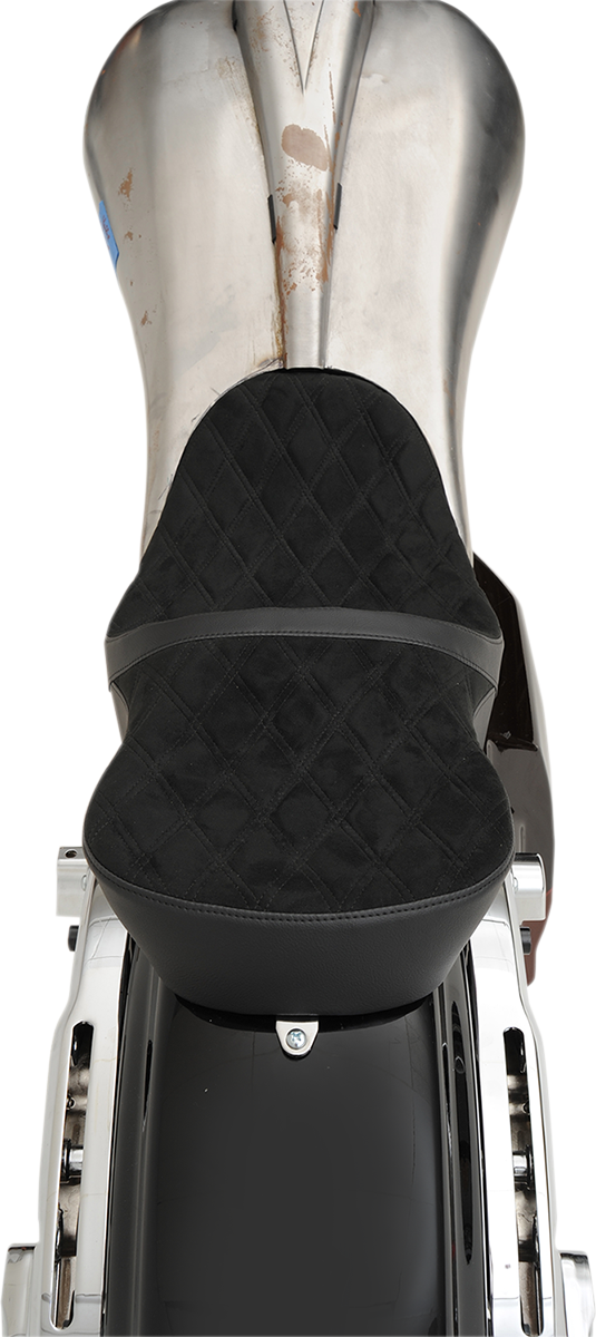 Drag Specialties Seats Low Touring Seat - Vinyl - Diamond - Razorback Tanks - FL '08-'23