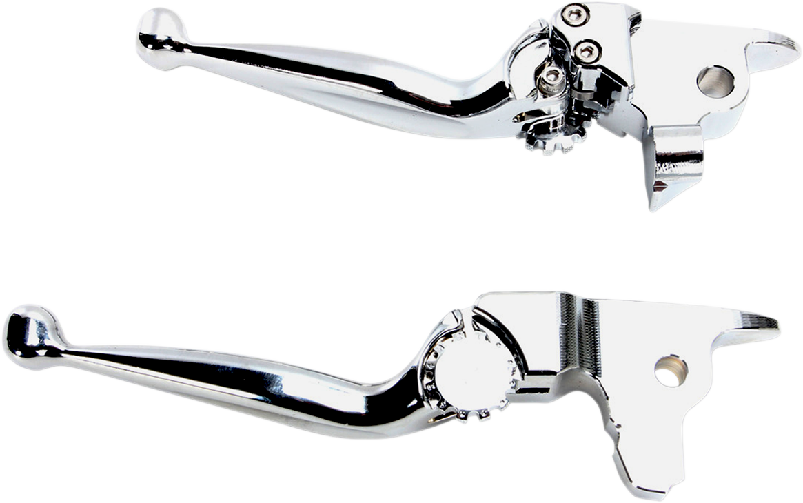 PSR Journey Adjustable Lever Set For Harley Models - Chrome