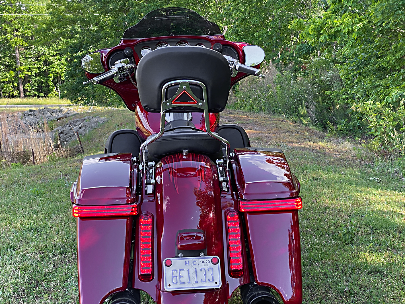 Custom Dynamics Saddlebag Lights - BCM - Black/Red