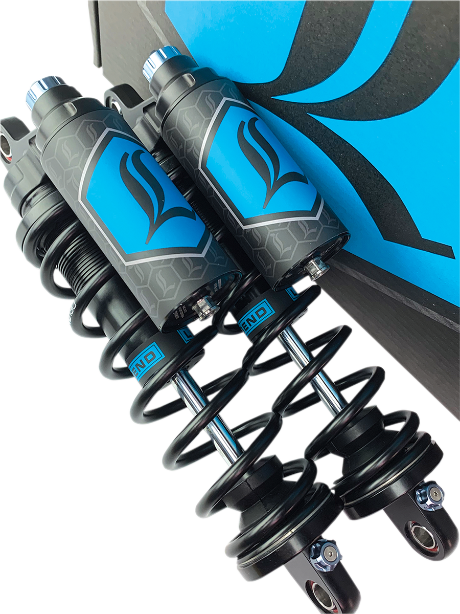 Legend Suspension REVO ARC Piggyback Shocks - 13" - Heavy Duty - Black - '04-'22 Sportster