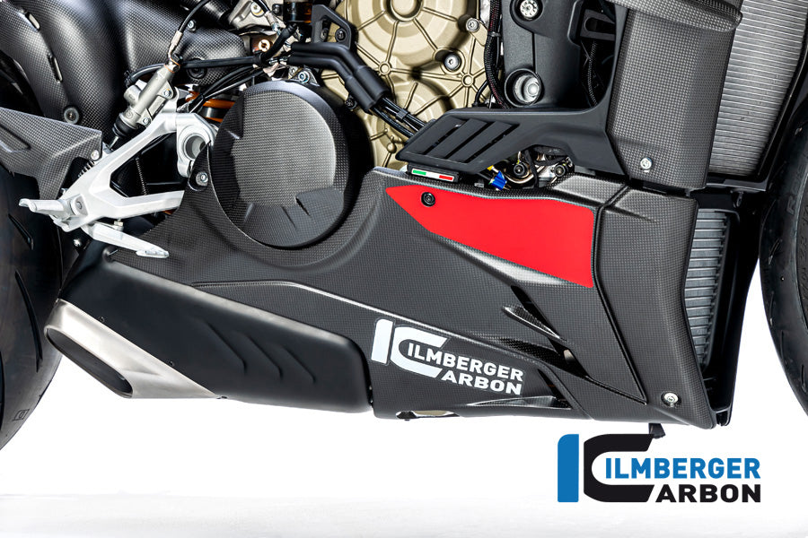 Ilmberger Carbon Belly Pan Right V4 Ducati Streetfighter - Matte