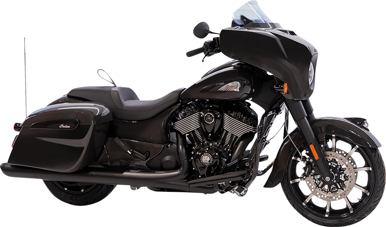 Klock Werks Ice Flare® Windshield - 10" - Blue Ice - '14-'26 Indian