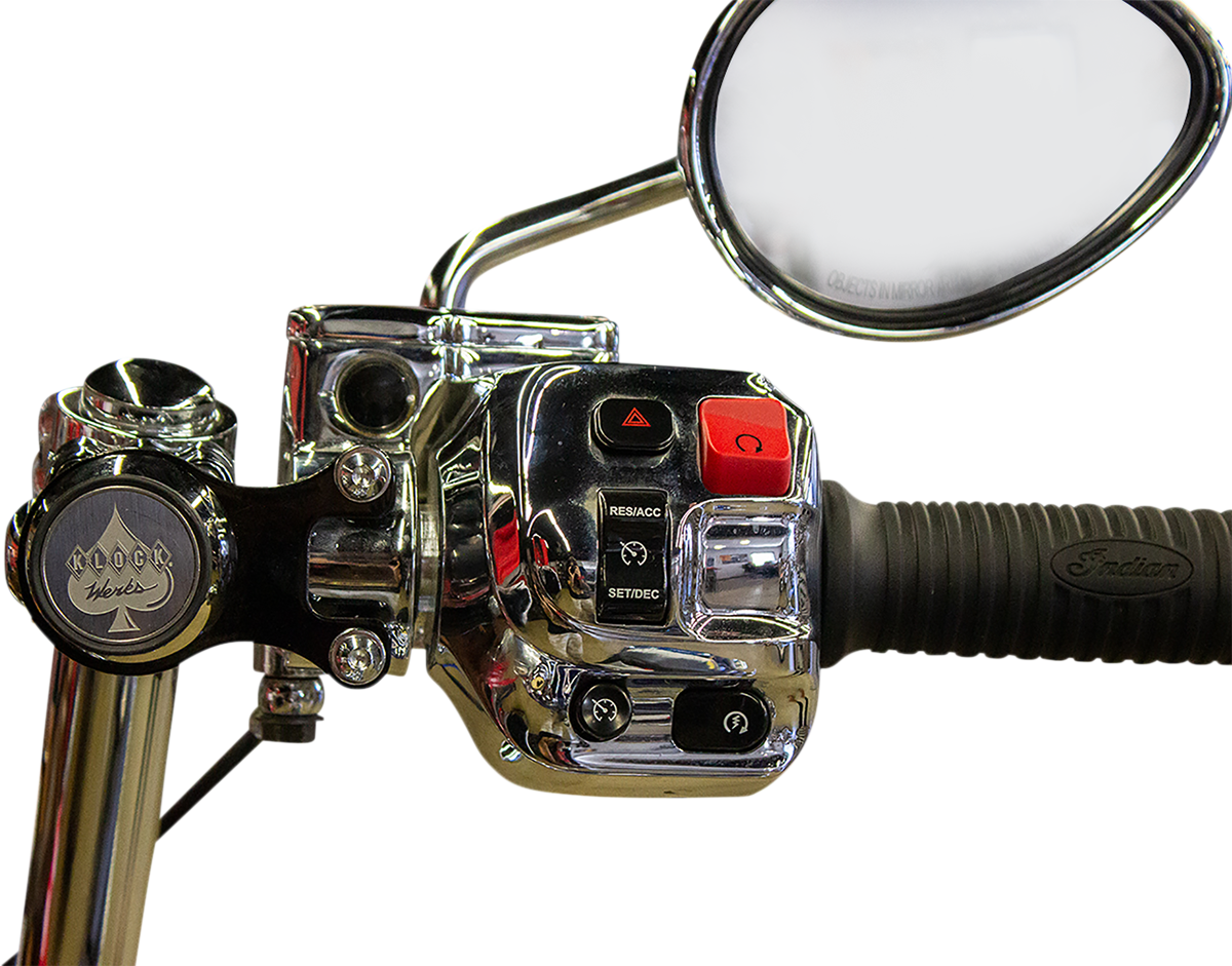 Klock Werks iOmount™ For Indian - Ambidextrous Mount - Black - Touring