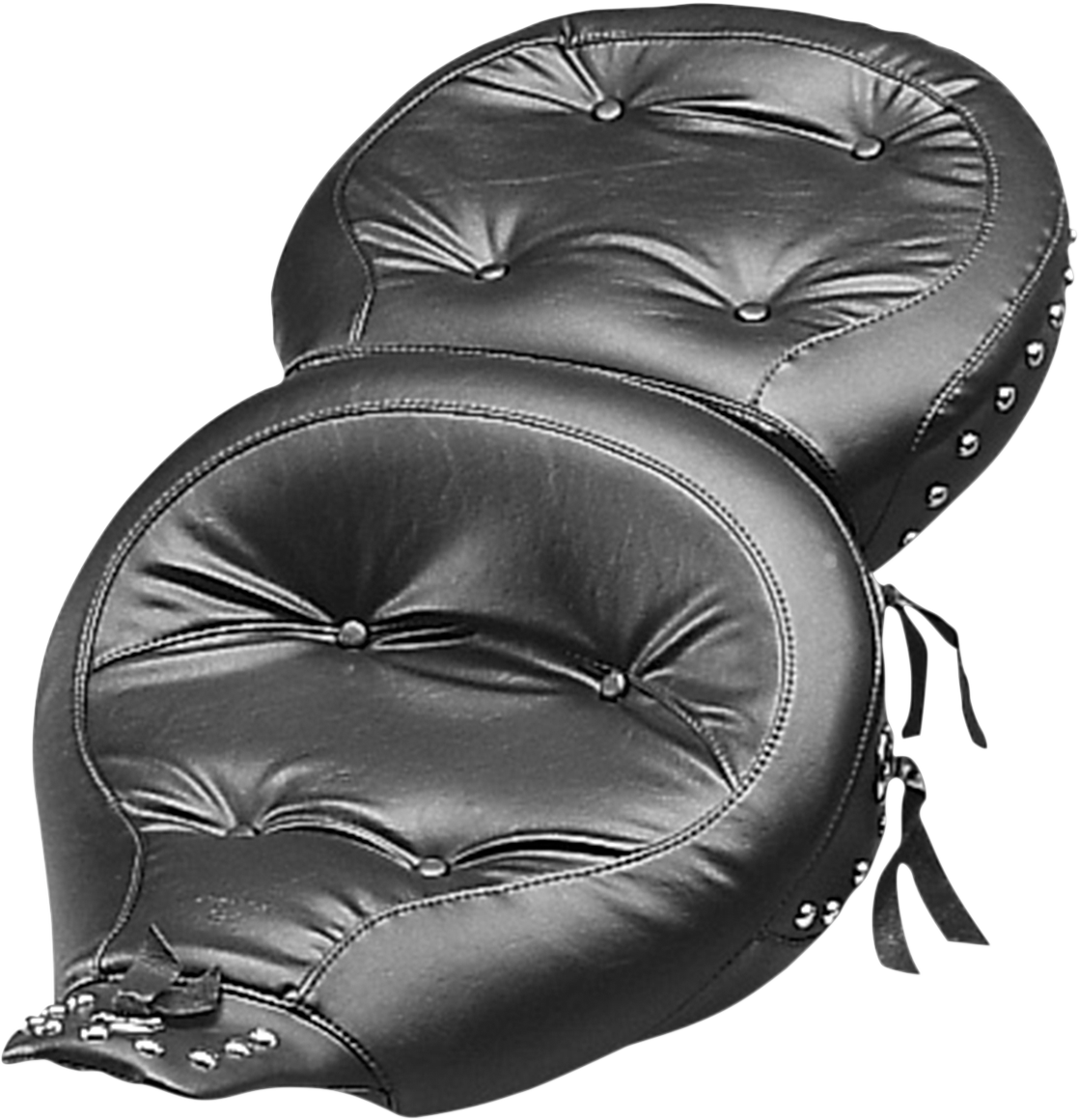 Mustang Wide Studded Touring Seat - FLT '91-'96