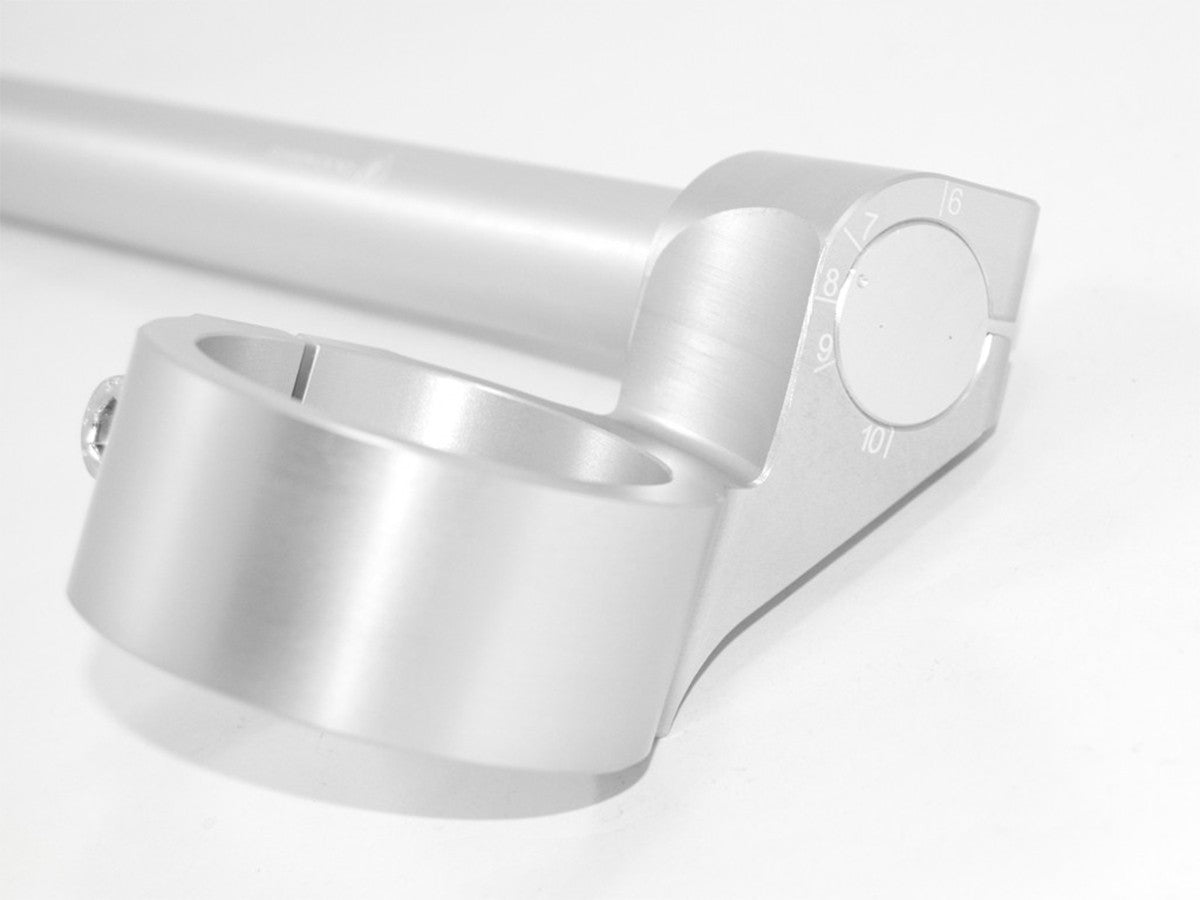 Ducabike DBK BSR5335 ADJUSTABLE HANDLEBAR 53mm RISE 35 MM - SILVER