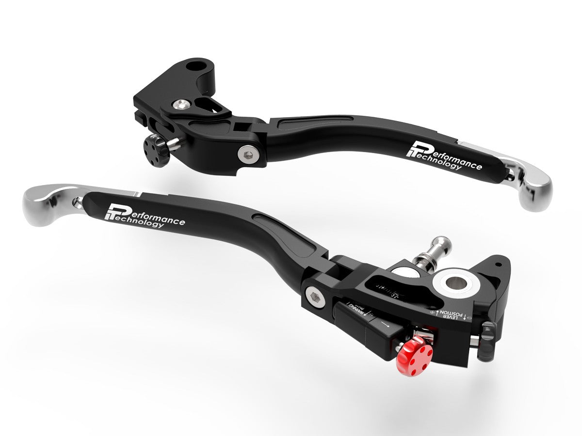 Ducabike DBK L13 Ultimate Brake + Clutch Levers Double Adjustment - BLACK-SILVER