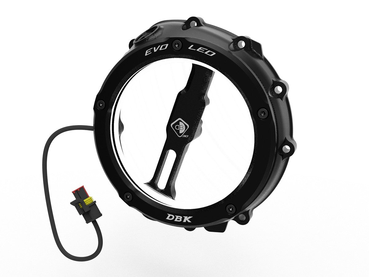 Ducabike DBK Ccdvl12 BMW Evo LED Clear Clutch Cover - BLACK-BLACK