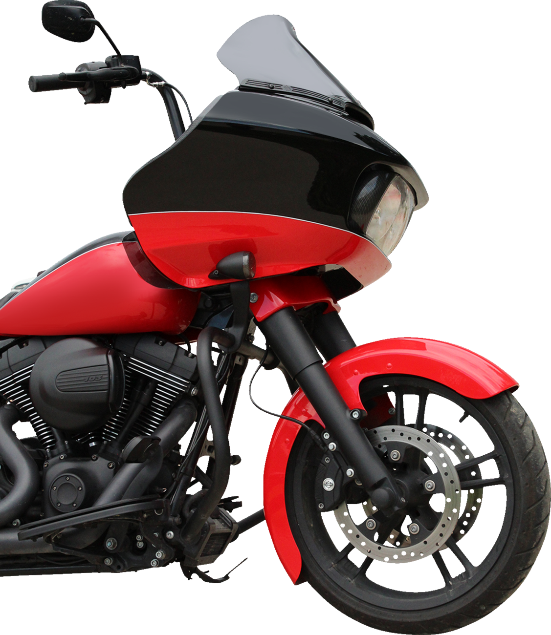 Klock Werks Flare® Windshield Trim - Logo - Blacked Out - Harley-Davidson®