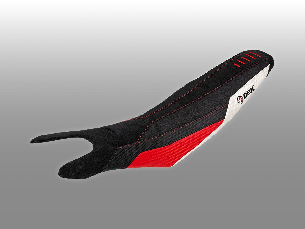 Ducabike DBK Cshmc03 HM 698 Comfort Seat Cover - BLACK-RED-WHITE