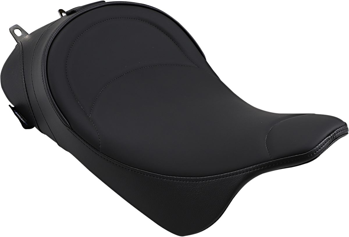 Drag Specialties Seats Solo Seat - Mild Stitched - Driver Backrest - FL '08-'23