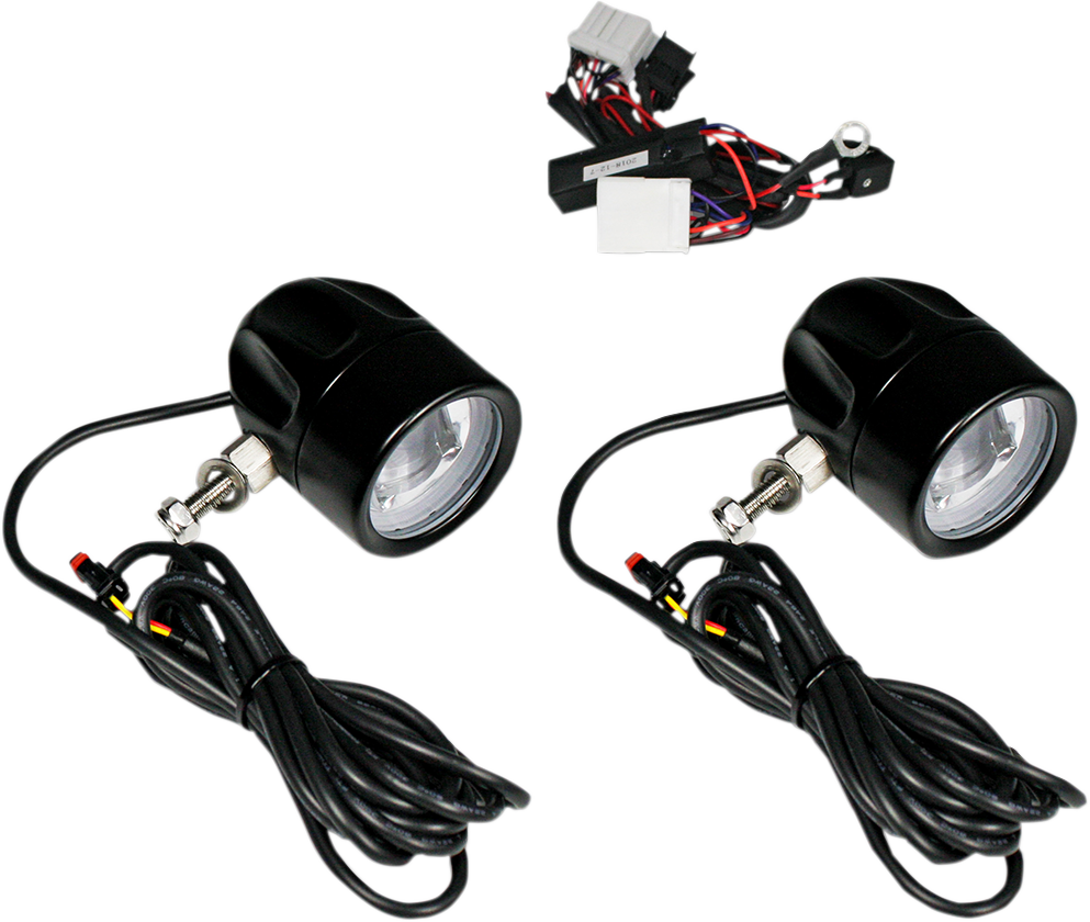 Custom Dynamics Fog Light - Black - Clear Lens