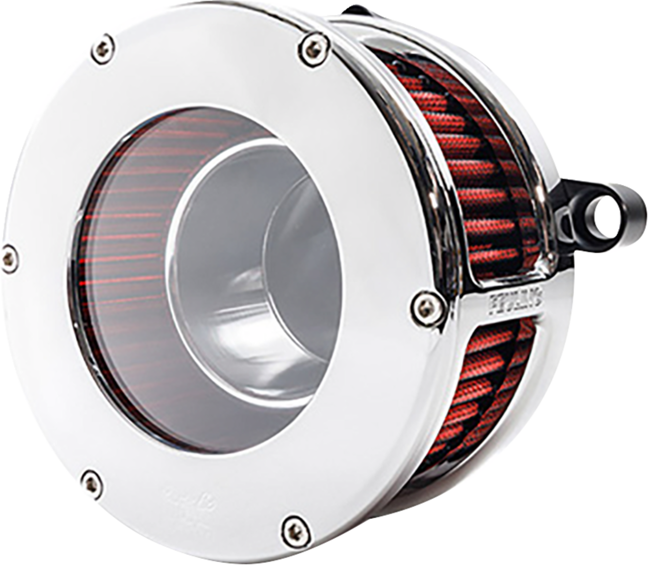 Feuling Parts BA Air Cleaner Kit - Chrome/Clear With Red Filter - M8