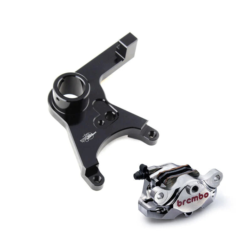 TWM Brembo P2 34 CNC Rear Caliper Conversion Kit For BMW S1000RR K67 - ABS Delete / Nickel Plated