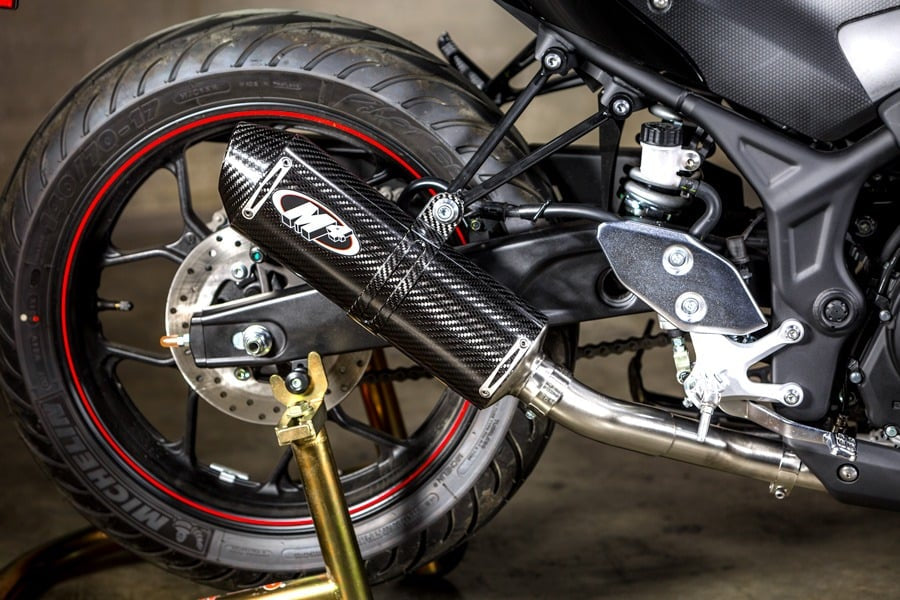 M4 Exhaust 2015-R3 Full System Carbon Fiber Canister