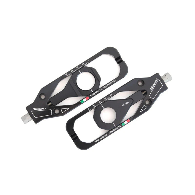TWM WSBK Billet Chain Adjusters For BMW S1000R K63 - Black