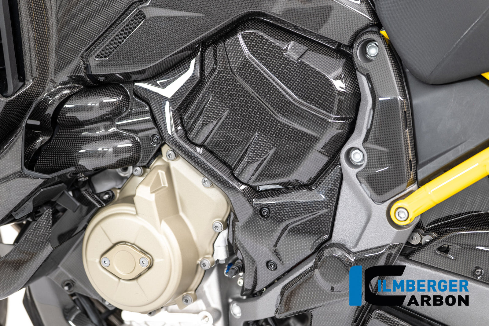 Ilmberger Carbon Water Pump Cover Carbon Glossy Ducati Multistrada V4 2025