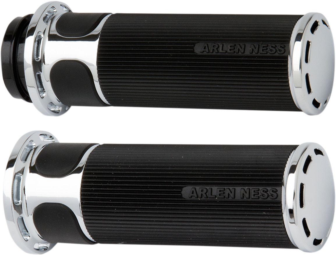 Arlen NESS Slot Track Grips - Cable - Chrome