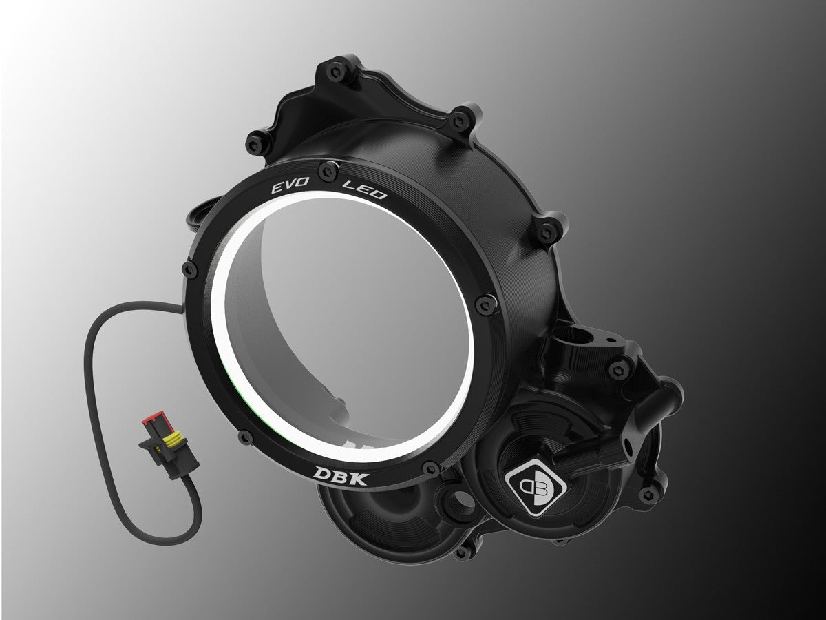 Ducabike DBK CCDVL15 Ducati HM 698 Mono Clear Clutch Cover 3D-EVO LED - BLACK-BLACK
