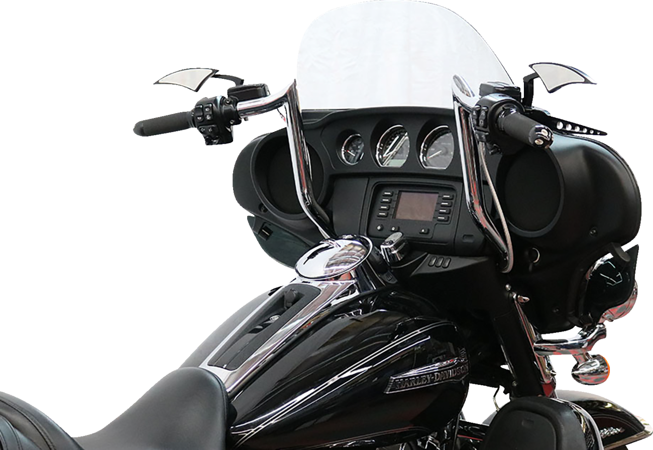 Paul Yaffe Bagger Nation Pre-Wired Handlebar - Monkey Bar - 12" - Chrome
