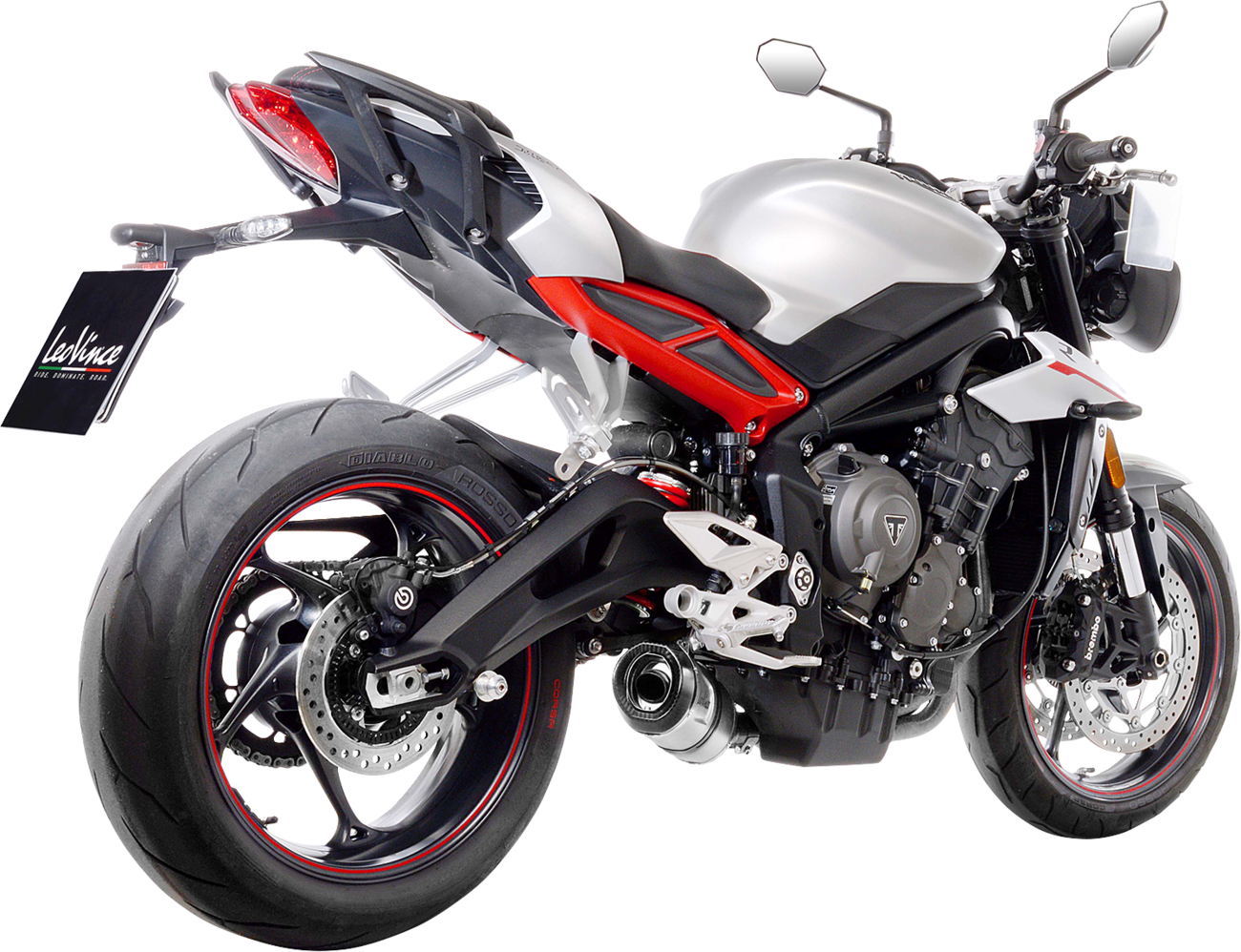 LeoVince LV One Evo Slip-On Muffler - Stainless Steel - Street Triple 765