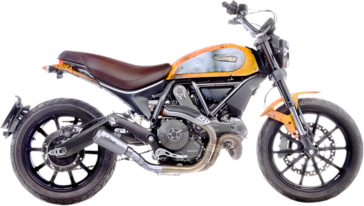 LeoVince Stainless Steel LV-10 Muffler For Scrambler