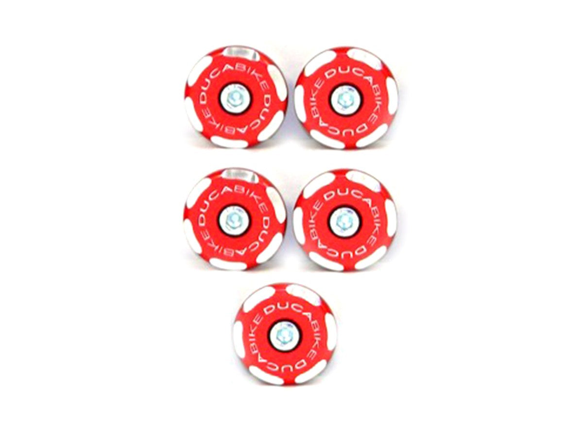 Ducabike DBK TTHM02 Kit Frame Plugs - RED
