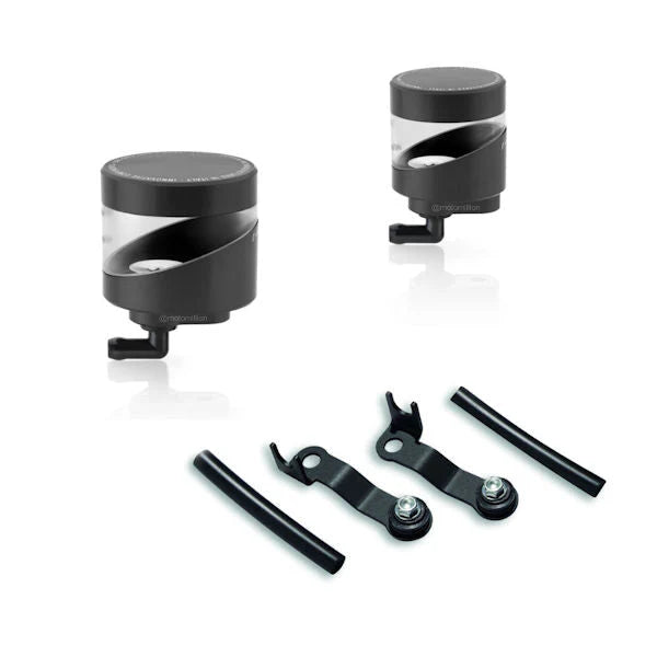 Rizoma Wave Brake Clutch Reservoir Kit For Ducati Streetfighter V4 V4S - Black