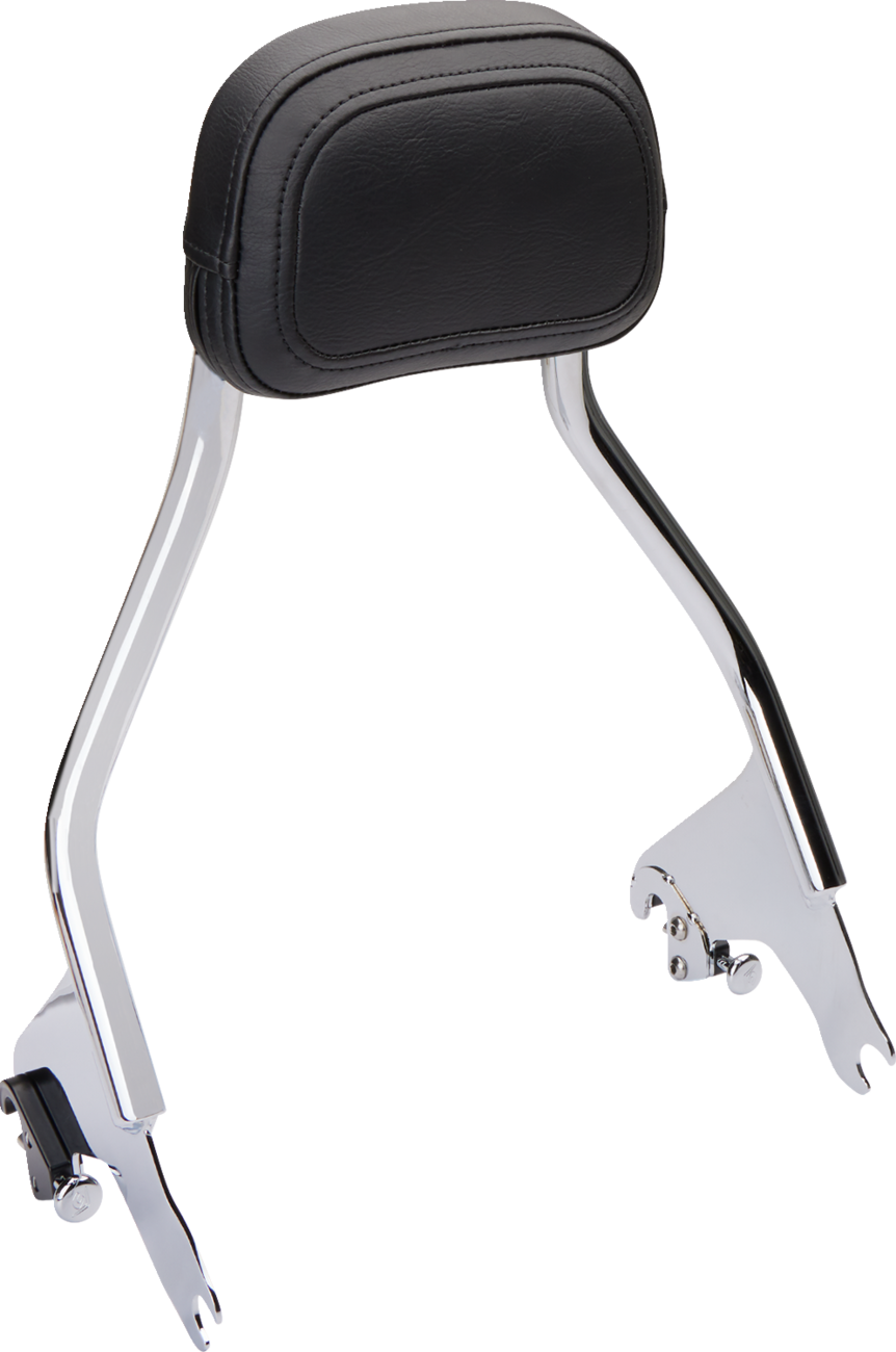 Cobra Detachable Backrest - Chrome - Short - FLH/FLT