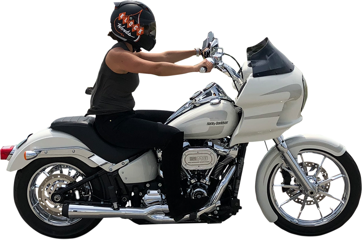 Klock Werks Wrapper Front Fender - Black - 19" - HD Softail