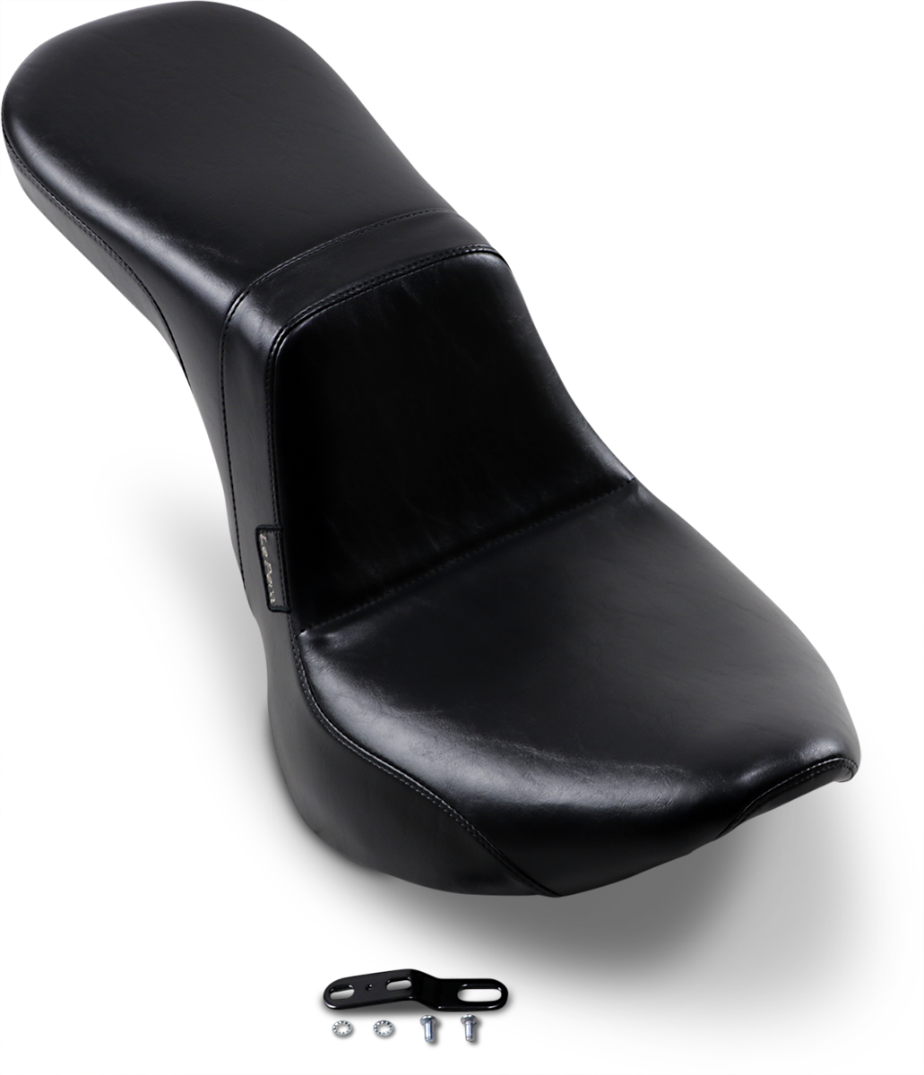 Le Pera Daytona 2-Up Seat - Without Backrest - Smooth - Black - FX/FL '18-'23