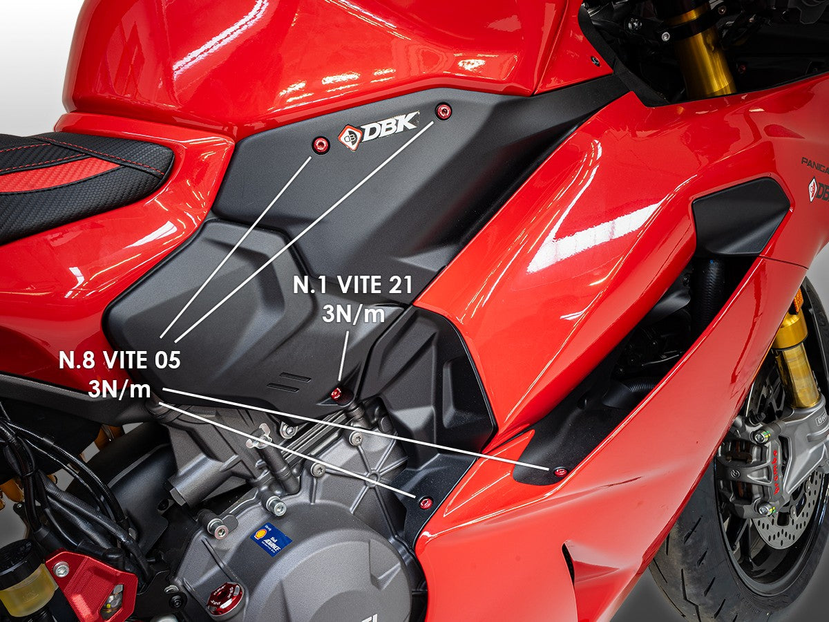 Ducabike DBK KVT109 Panigale V2 MY25 Upper Frame Screws Kit