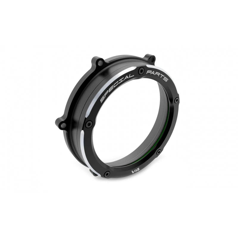 Ducabike DBK Clear Clutch Cover For Ducati Diavel V4 - Black/Black