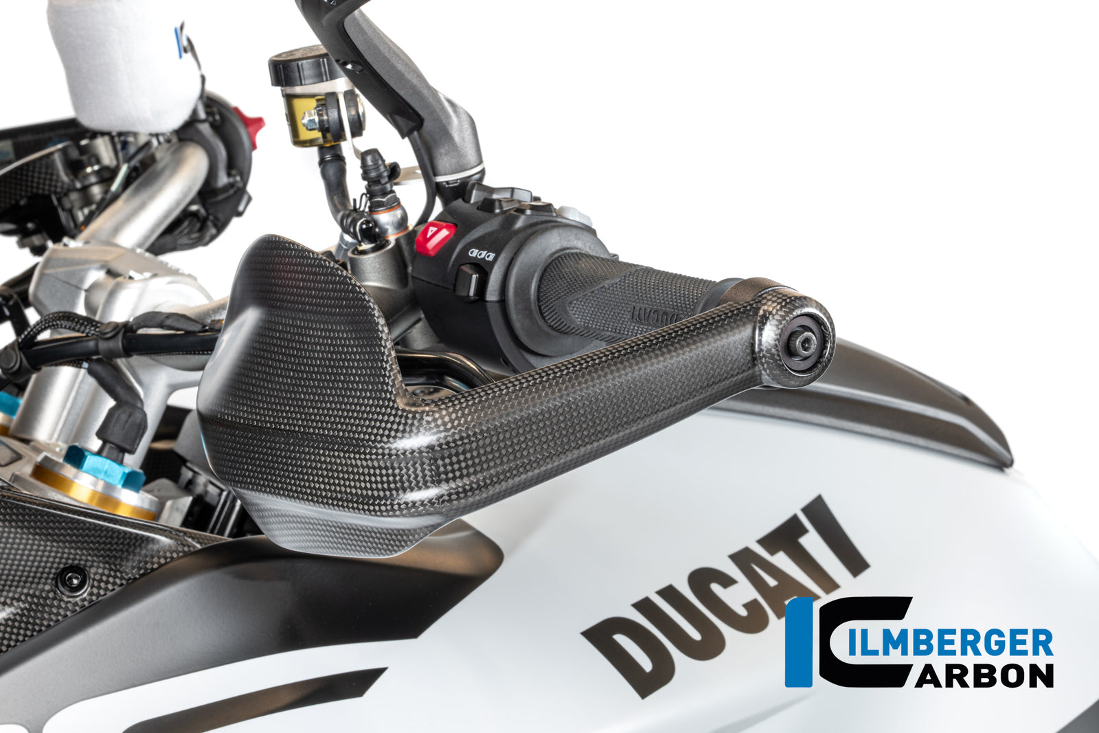 Ilmberger Carbon Hand Protector Left Side Matt Multistrada V4