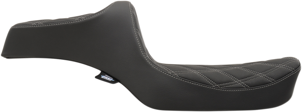 Drag Specialties Seats Predator III Seat - Double Diamond - Silver Stitching - XL '82-'03