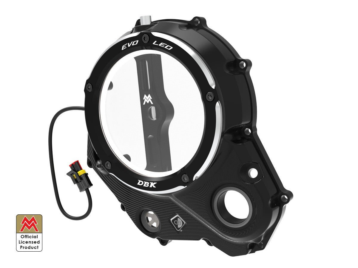 Ducabike DBK Clear Clutch Cover EVO LED Moto Morini - BLACK-BLACK