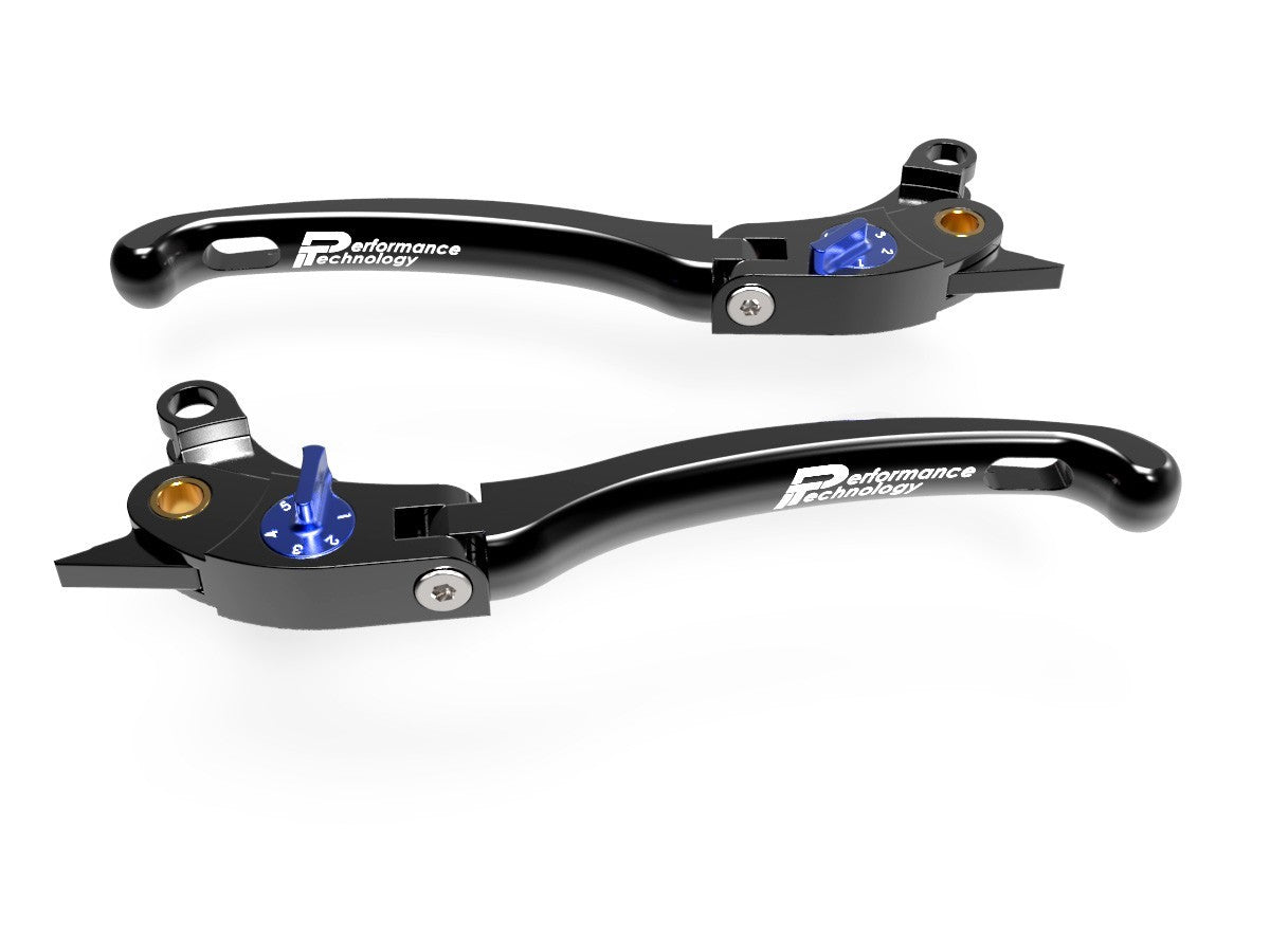 Ducabike DBK LE02 Brake / Clutch Adjustable Levers Eco GP 1 - BLACK-BLUE