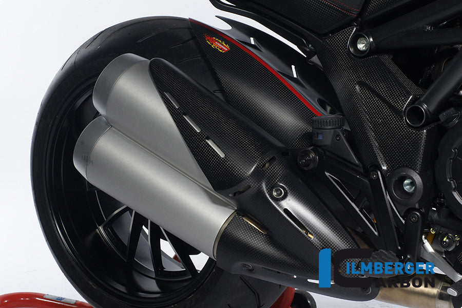 Ilmberger Carbon Exhaust Heat Shield On Silencer Carbon