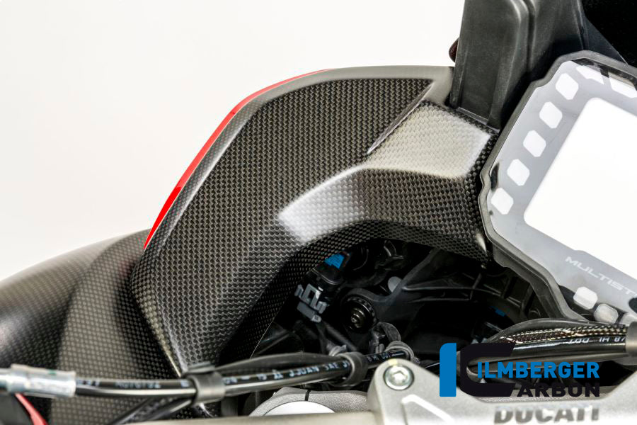 Ilmberger Carbon Cover Near The Instrument Left Side Surface Ducati MTS 2015 - Matte
