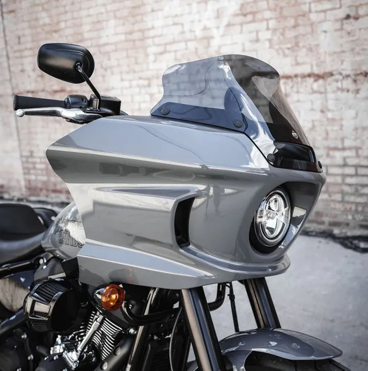 Klock Werks Flare® Windshield - 6" - Dark Smoke - FXLRST