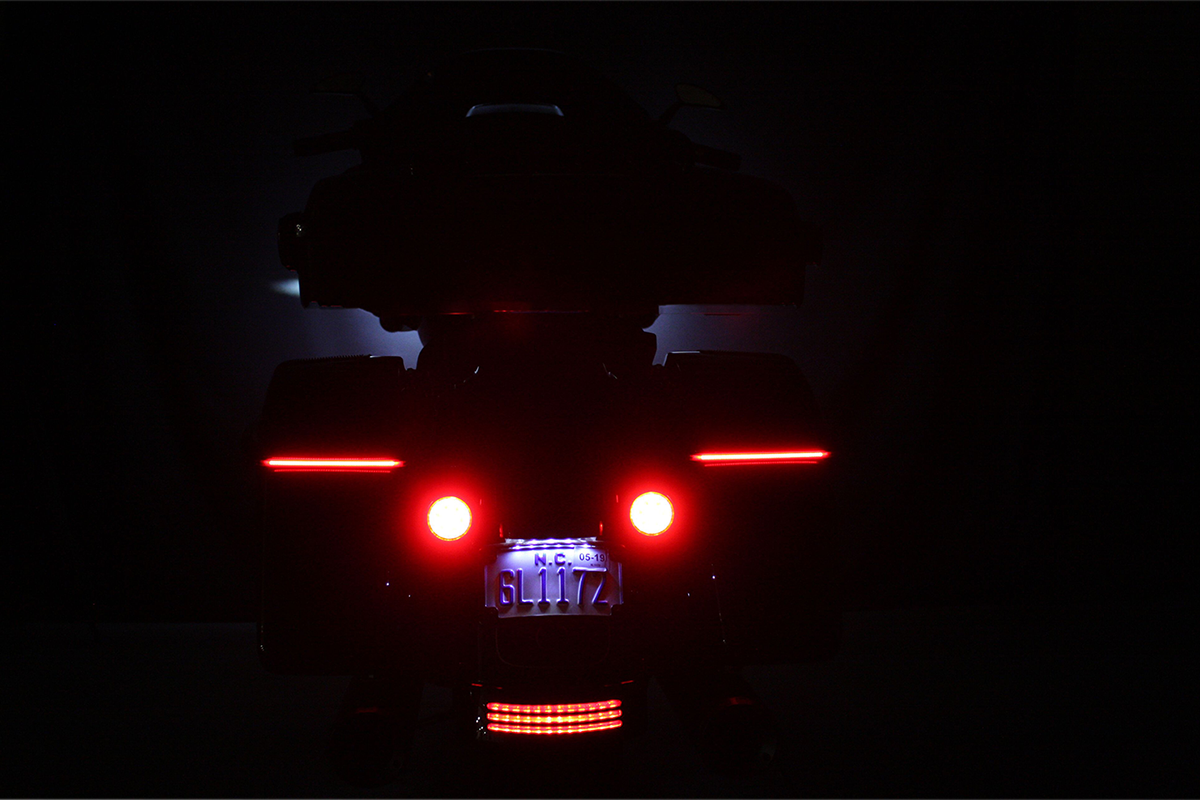 Custom Dynamics Saddlebag Lights - Red Lens