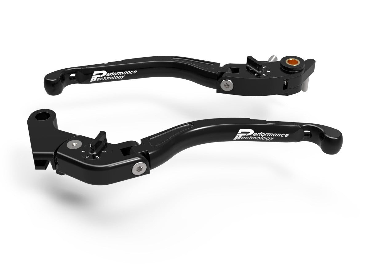 Ducabike DBK LEA06 Brake / Clutch Adjustable Levers Eco GP 2 - BLACK-BLACK