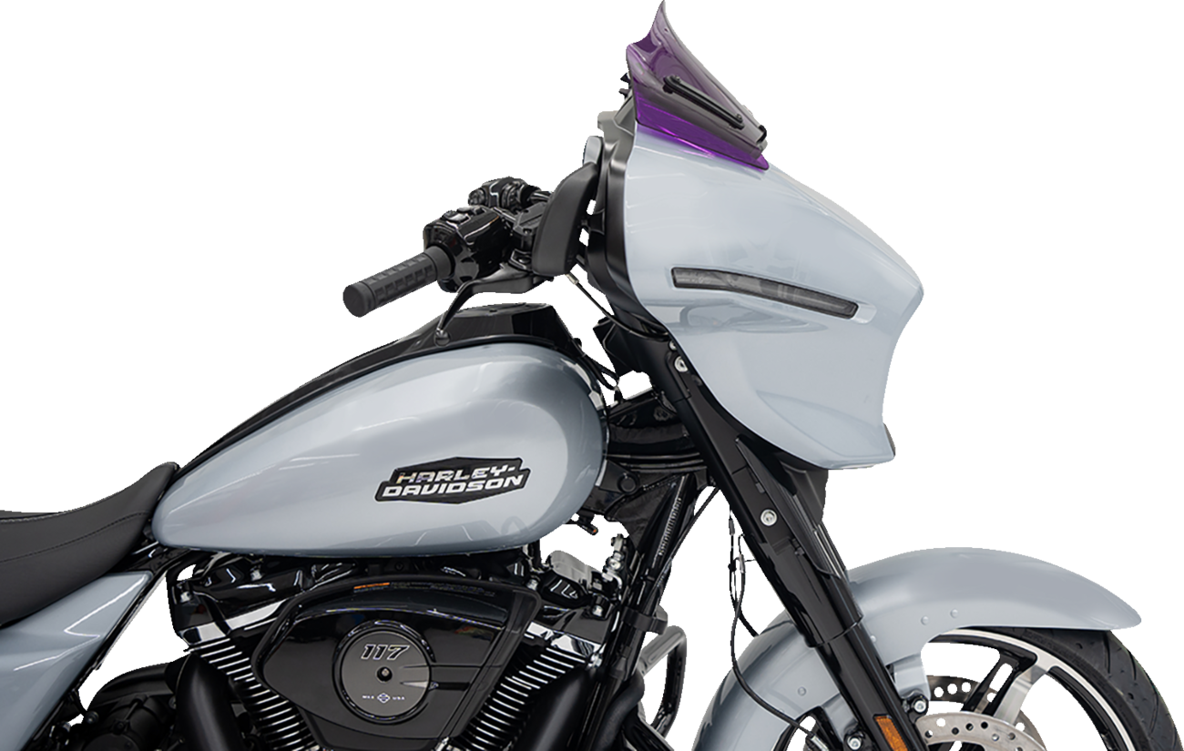 Klock Werks Kolor Flare® Windshield - 8" - Purple - '23-'25 FLHX