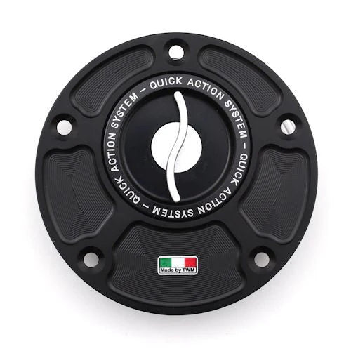 TWM Quick Action CNC Aluminum Gas Cap For Yamaha - TYPR.01 - Silver