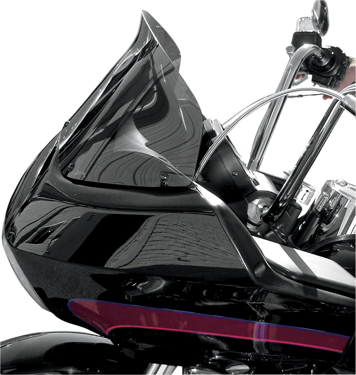 Wind Vest Windshield - 8" - Dark Smoke - FLTR
