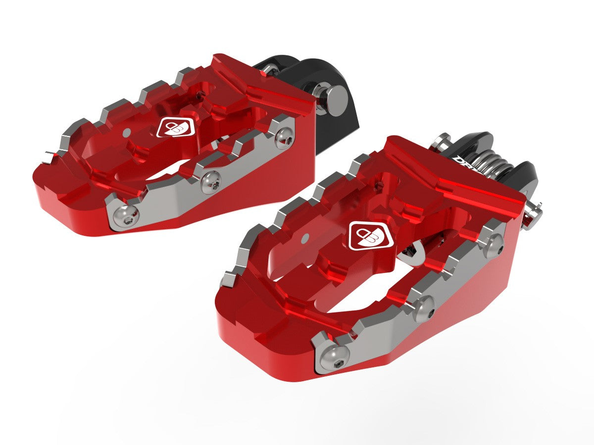 Ducabike DBK KPDM11 BMW R1300GS Off-Road Pilot Footpegs Kit - RED