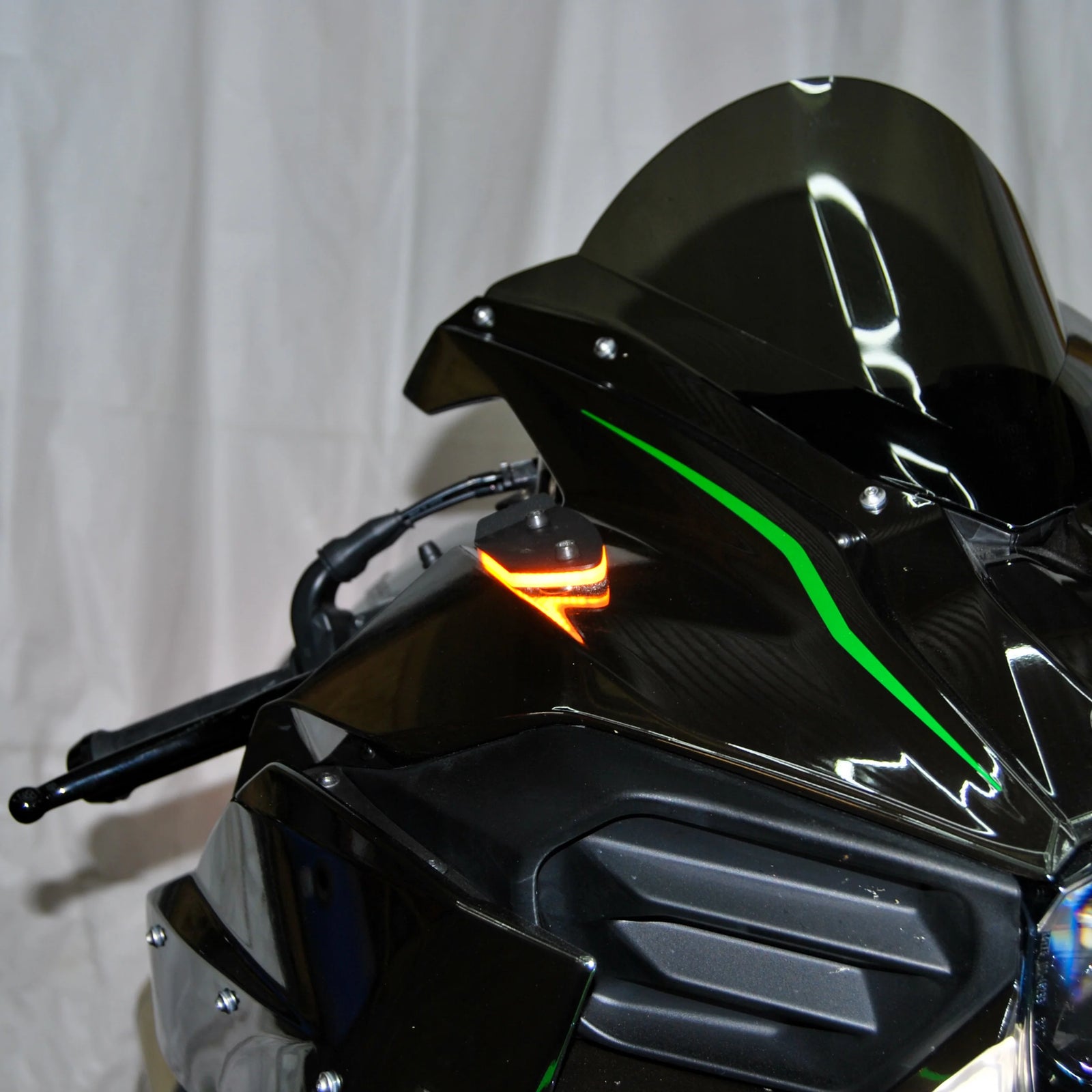 NRC Kawasaki H2 Mirror Block Off Turn Signals (2015-Present)