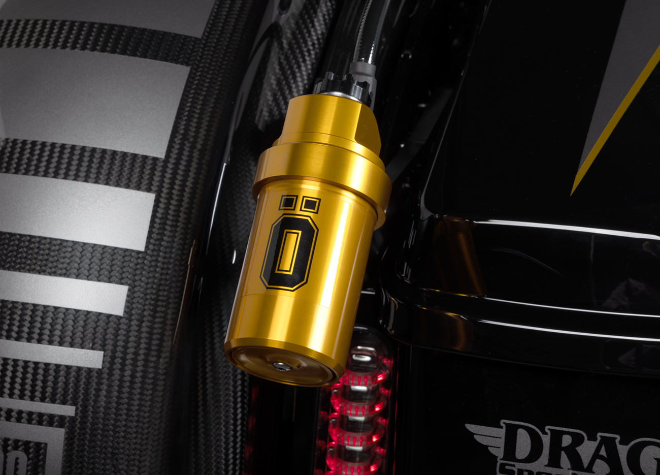 Ohlins Shock Absorber - 13" - Fully Adjustable - STX36 Blackline (HD779)