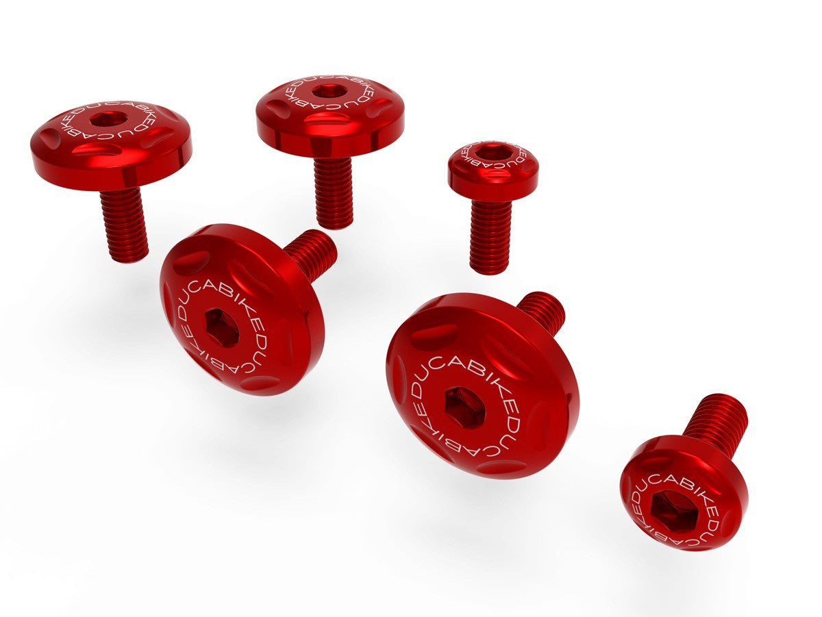 Ducabike DBK KVT03 MTSV4 Side Cover Screws Kit - RED